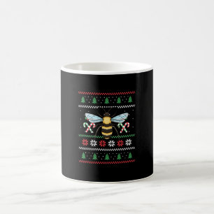 Taza De Café Abeja Animal Abeja Navidad Fea