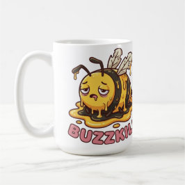 Taza De Café Abeja Cansada Divertida Mata El Entus