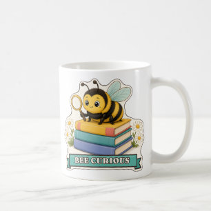Taza De Café Abeja Curiosa Abeja Borrosa con Lupa