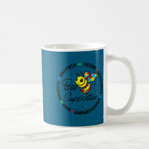 Taza De Café Abeja de apoyo rompecabezas de concienciación sobr