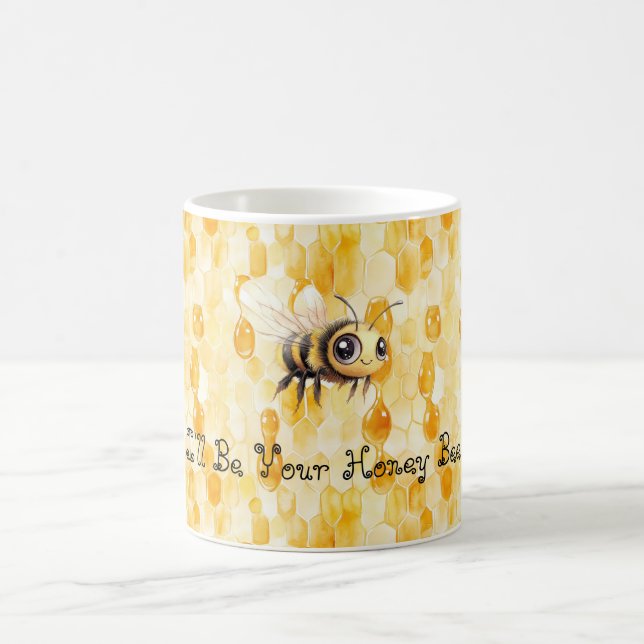 Taza De Café Abeja de Miel Amarillo Dorado (Centro)