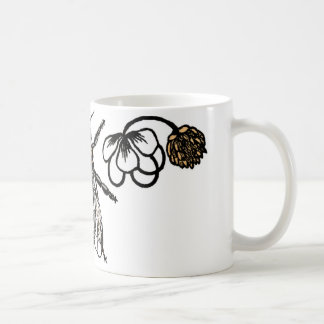 Taza De Café abeja de trabajador con el trébol