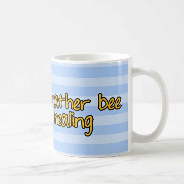 Taza De Café abeja de trabajador - médico (Derecha)