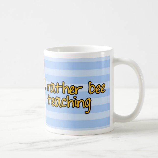 Taza De Café abeja de trabajador - profesor (Derecha)