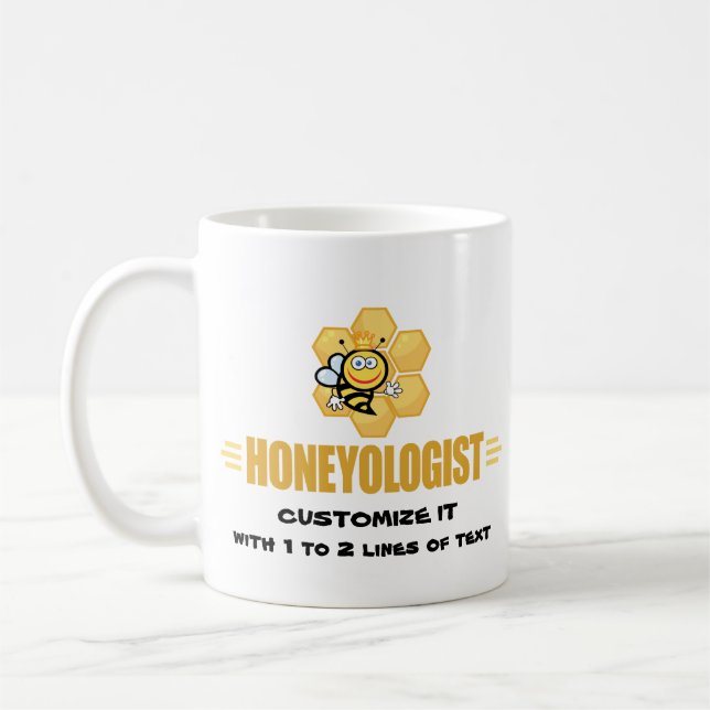 Taza De Café Abeja divertida (Izquierda)