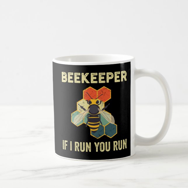 Taza De Café Abeja divertida Bee Honeycomb (Derecha)