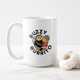 Taza De Café Abeja Divertida de Burrito Zumbante 