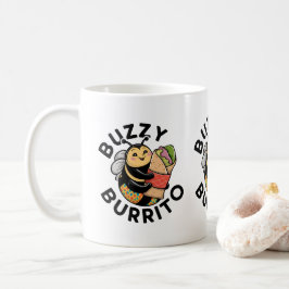 Taza De Café Abeja Divertida de Burrito Zumbante 