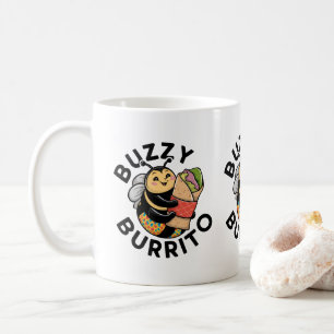 Taza De Café Abeja Divertida de Burrito Zumbante