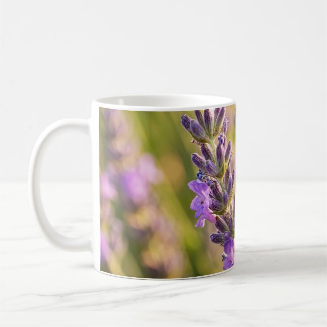Taza De Café Abeja en lavanda (Izquierda)