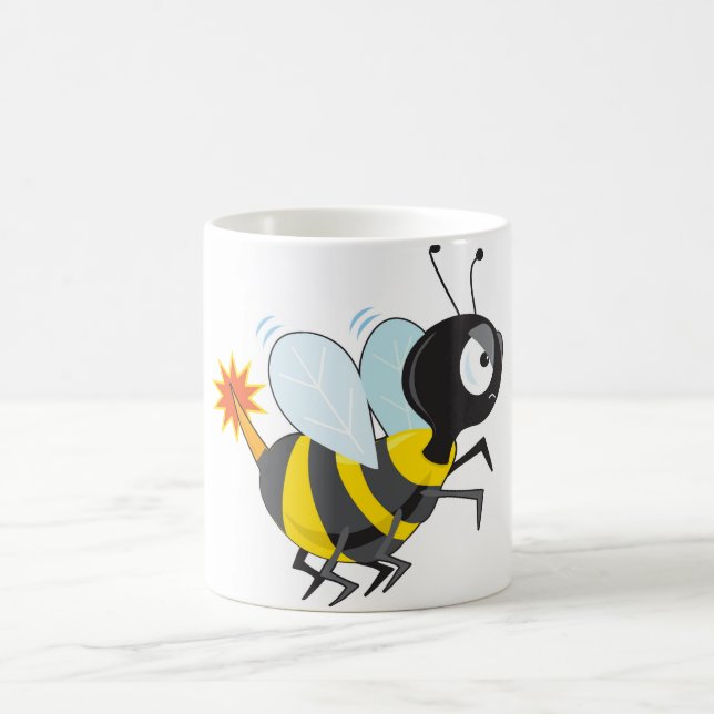 Taza De Café Abeja enojada (Centro)