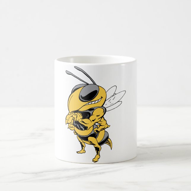 Taza De Café Abeja estupenda enojada (Centro)