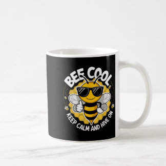 Taza De Café Abeja genial mantén la calma y colmena divertida a