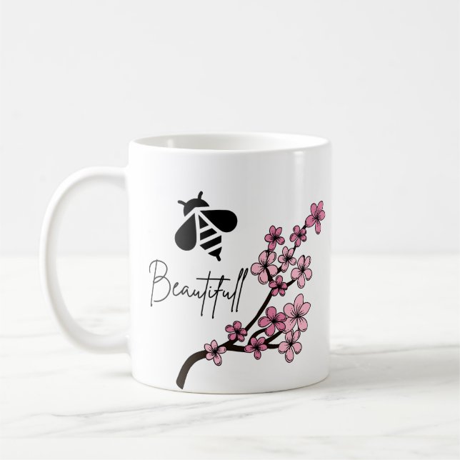 Taza De Café abeja hermosa (Izquierda)