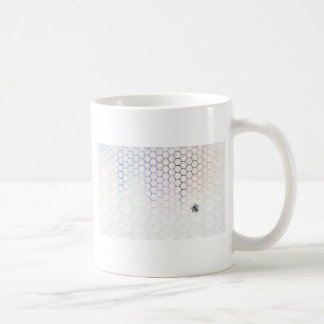 Taza De Café Abeja maestra en el panal de Colorfull