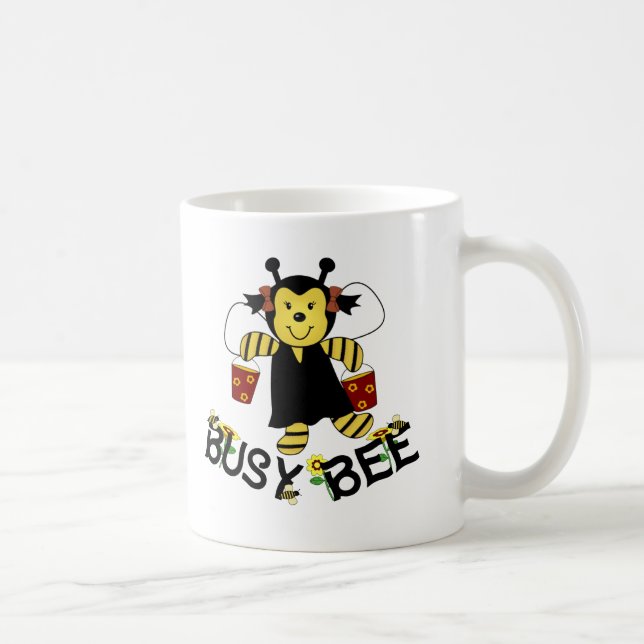 Taza De Café Abeja ocupada (Derecha)