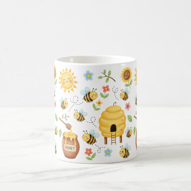 Taza De Café Abeja y colmena lindas (Centro)