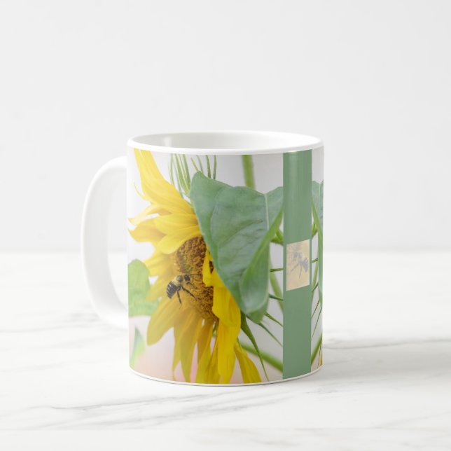 Taza De Café Abeja Y Girasol (Anverso izquierdo)