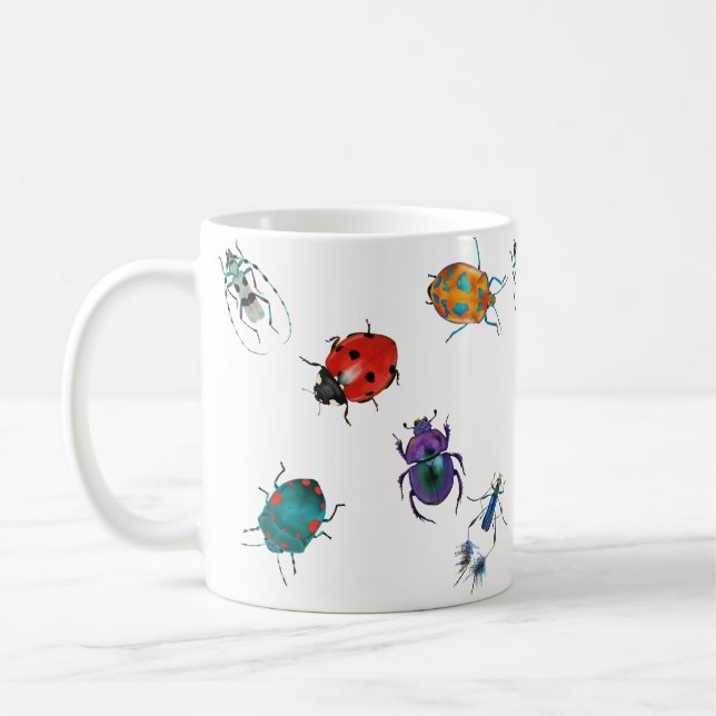 Taza De Café Abejas coloridas (Izquierda)