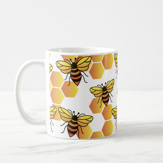 Taza De Café Abejas de trabajo (Izquierda)