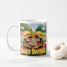 Taza De Café Abejas Divertidas y Caprichosas se Dan Cita