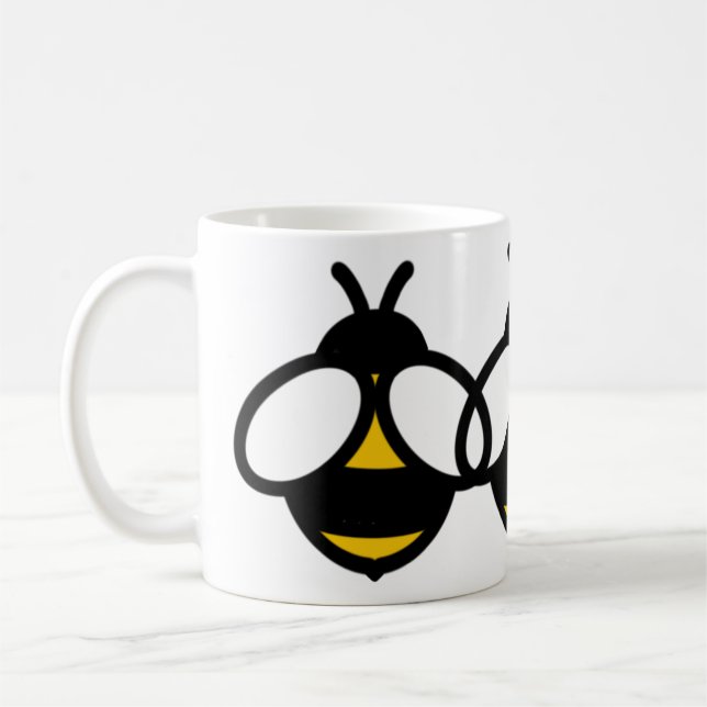 Taza De Café Abejas negras amarillas abejas melíferas imagen di (Izquierda)
