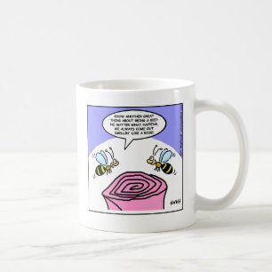 Taza De Café Abejas Personalizados divertidas huelen como un ja