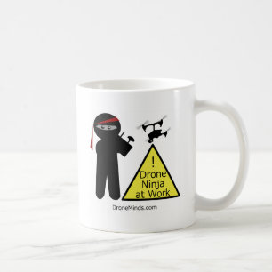 Taza De Café Abejón Ninja en el trabajo