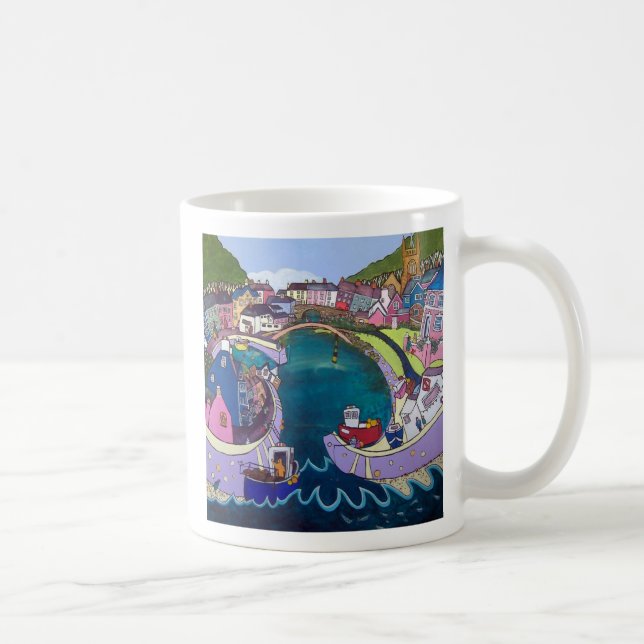 Taza De Café Aberaeron, por Helen Elliott (Derecha)