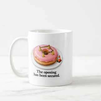 Taza De Café Abertura Segura Dona de Seguridad Divertida