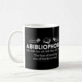 Taza De Café Abibliofobia Definición divertida