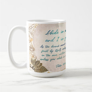 Taza De Café Abide a mi fructífera revista de arte por la fe