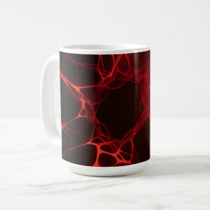Taza De Café Abismo del Atardecer de Venas Rojas
