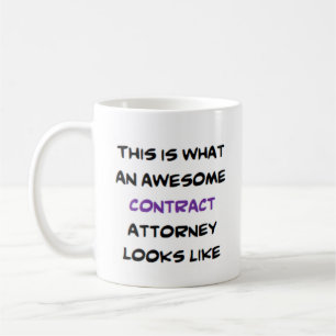 Taza De Café abogado de contrato, impresionante