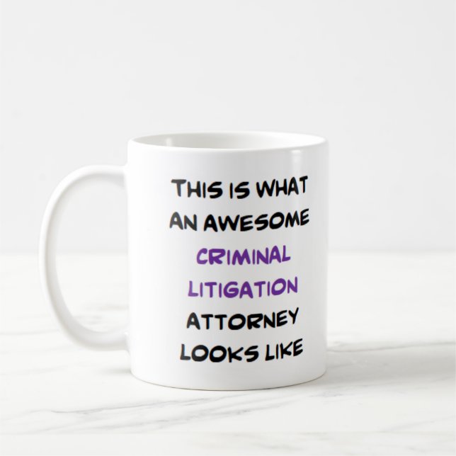 Taza De Café abogado de litigación criminal, impresionante (Izquierda)