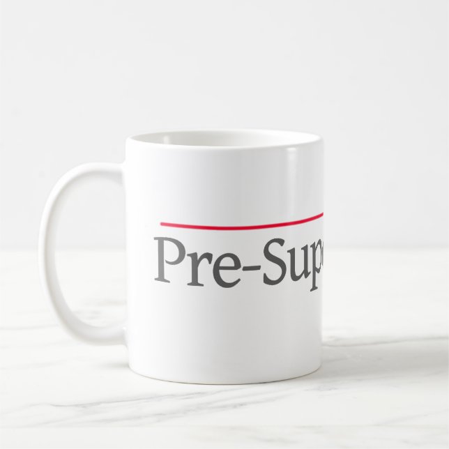 TAZA DE CAFÉ "ABOGADO DE PRE-SUPER" -- (Izquierda)