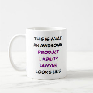 Taza De Café abogado de responsabilidad del producto, impresion