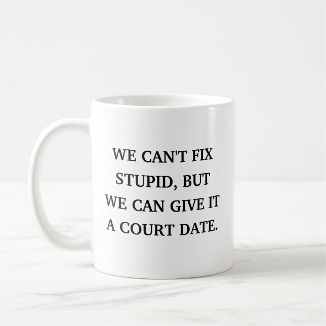 Taza De Café Abogado Divertido Sarcástico  (Izquierda)