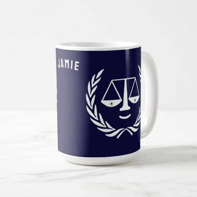 Taza De Café Abogado personalizado (Anverso derecho)