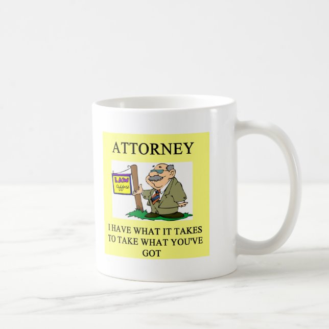 Taza De Café abogados y chiste de los abogados (Derecha)
