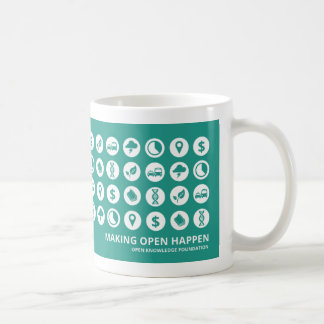 Taza De Café Abra los tipos de datos de la fundación del