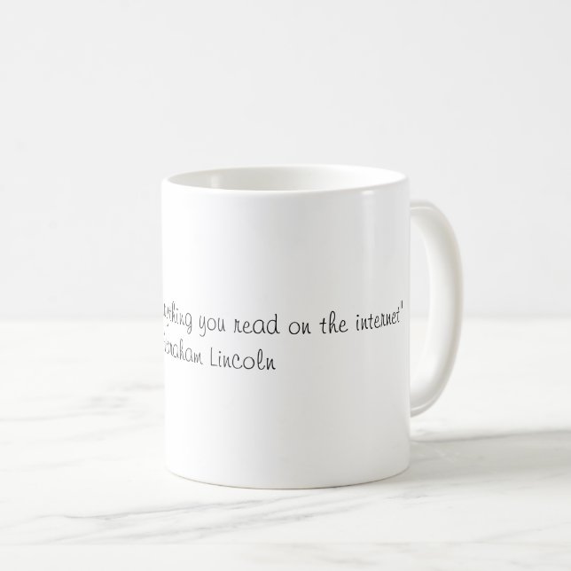 Taza De Café Abraham Lincoln (Anverso derecho)