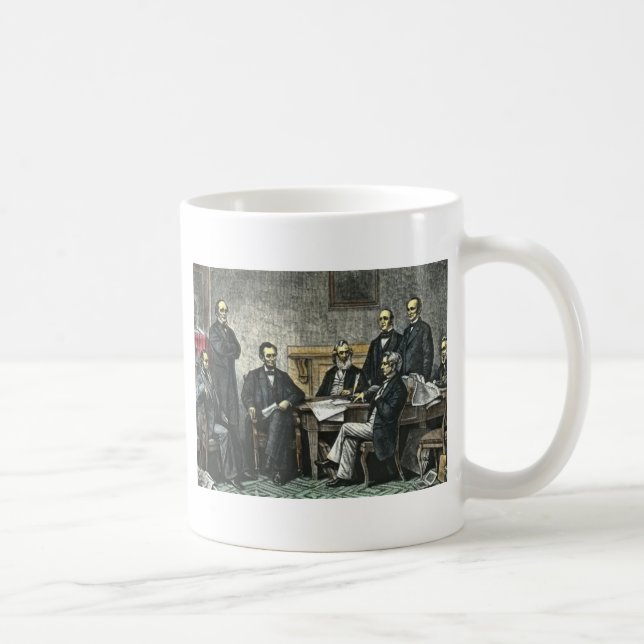 Taza De Café Abraham Lincoln y su gabinete (Derecha)