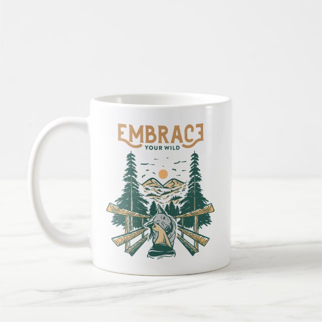 Taza De Café Abraza a tu salvaje (Izquierda)