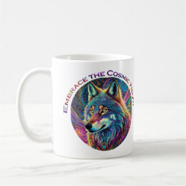 Taza De Café Abraza al Lobo Cósmico
