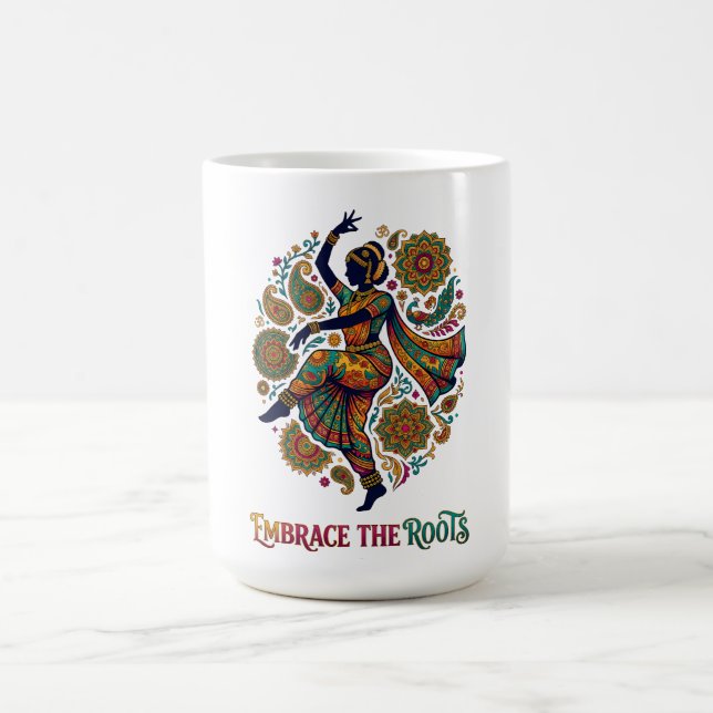 Taza De Café Abraza el baile de las raíces (Centro)