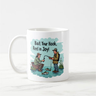 Taza De Café Abraza la alegría de la pesca