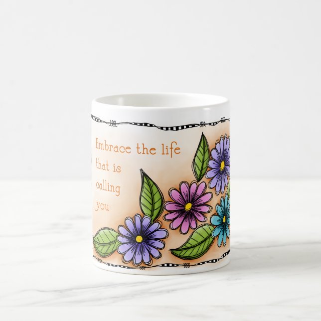 Taza De Café Abraza La Vida (Centro)