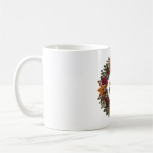 Taza De Café Abraza Las Estaciones Corona Botánica De Otoño Nat