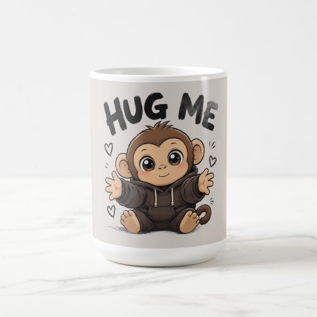 Taza De Café Abraza Me Mono (Centro)